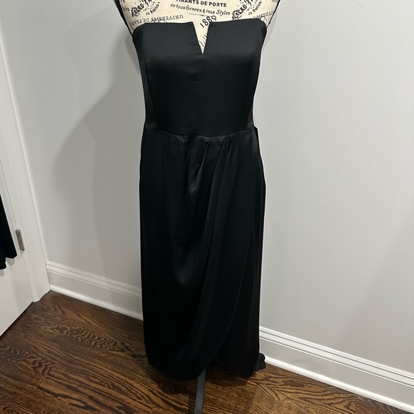 Express Black Strapless Dress Size 16 - Picture 3 of 8